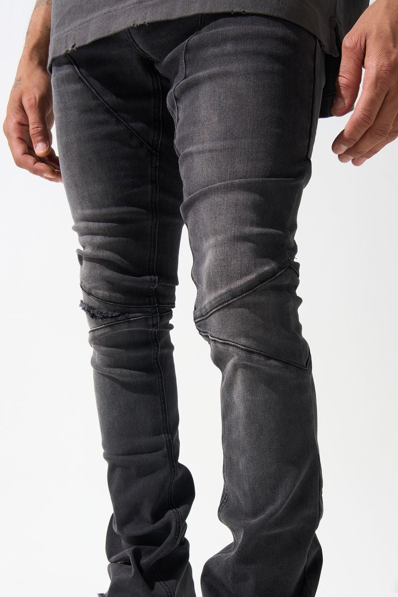 "NICKEL" Stacked Jeans